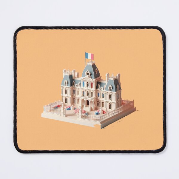 Item preview, Cute 3D Royal Palace Label – France Flag Minimal Art , designed and sold by PaintMeWorld.
