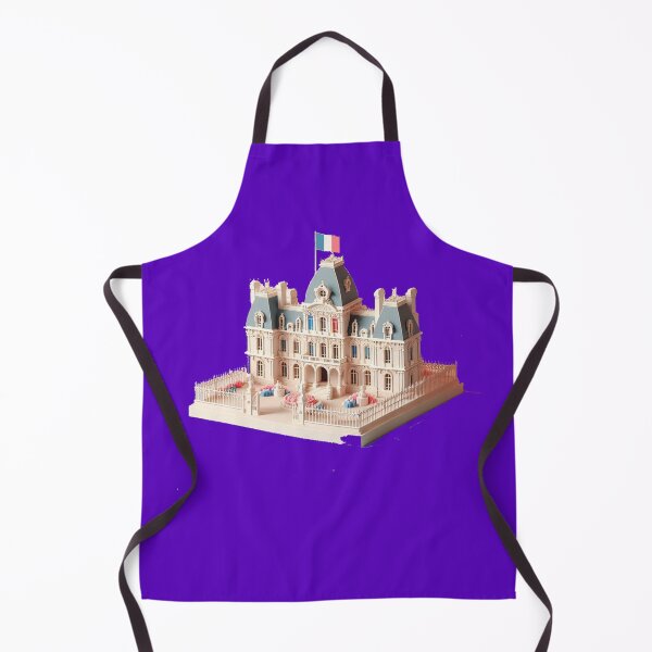 Item preview, Cute 3D Royal Palace Label – France Flag Minimal Art , designed and sold by PaintMeWorld.