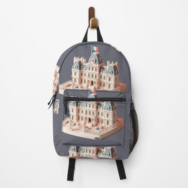 Item preview, Cute 3D Royal Palace Label – France Flag Minimal Art , designed and sold by PaintMeWorld.