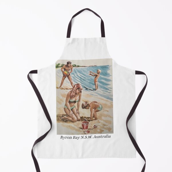 Item preview, Retro Byron Bay Beach Scene designed and sold by gleroy.