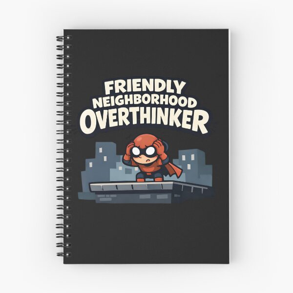 Item preview, Friendly Neighborhood Overthinker – Funny Superhero Parody Design designed and sold by gavinroyal.