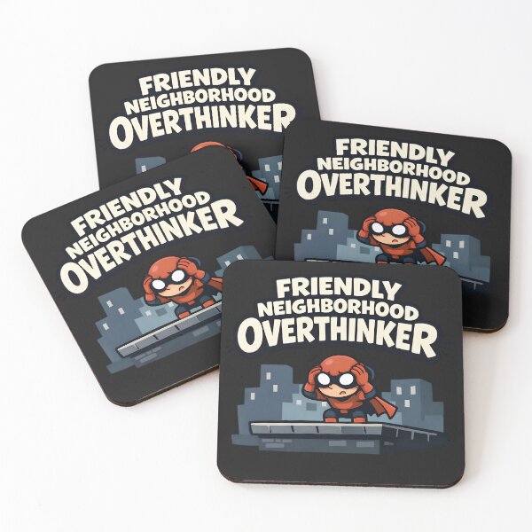Item preview, Friendly Neighborhood Overthinker – Funny Superhero Parody Design designed and sold by gavinroyal.