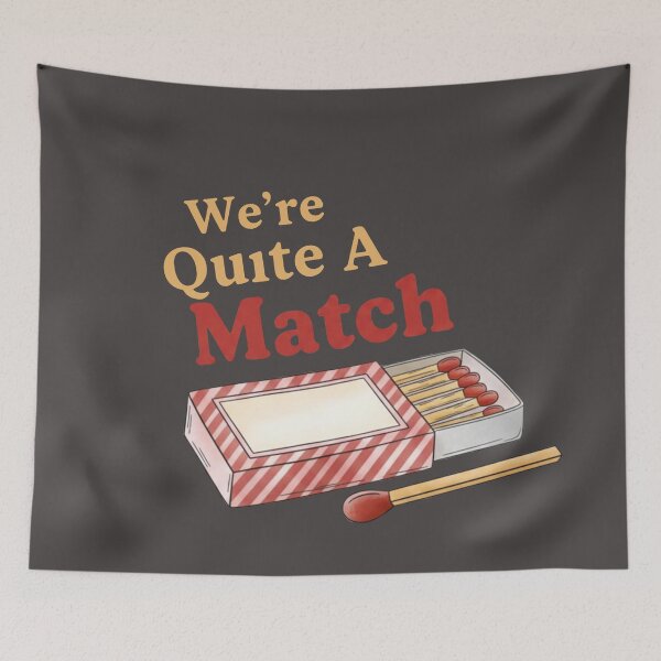 Item preview, WE'RE QUITE A MATCH--T-shirt design for valentines, simple, unique and customized Unisex  designed and sold by RJRDesignStore1.