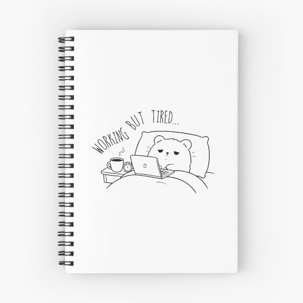 Item preview, Working But Tired | Work From Home Setup - Relatable Funny Meme designed and sold by Crafted Lovies.