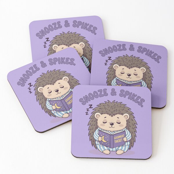 Item preview, Snooze and Spikes Sleeping Hedgehog Bedtime designed and sold by SillyPawsStudio.