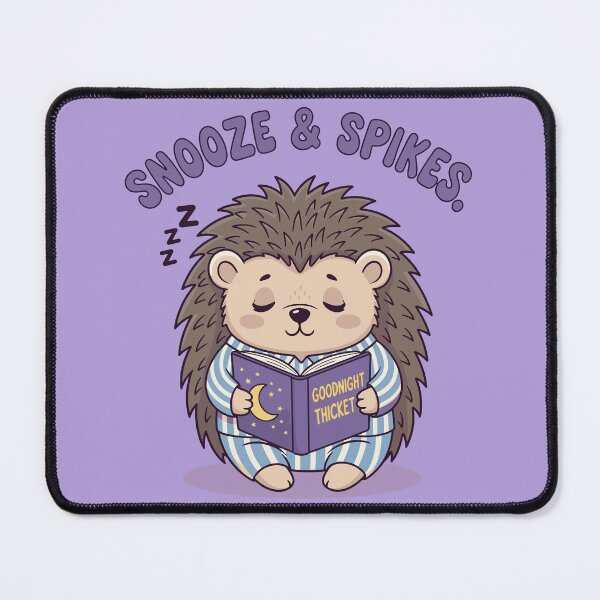 Item preview, Snooze and Spikes Sleeping Hedgehog Bedtime designed and sold by SillyPawsStudio.