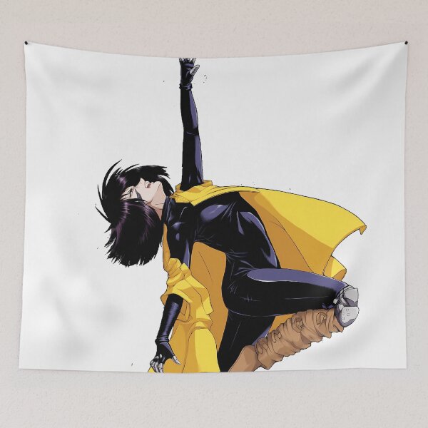 Item preview, Alita Battle Angel Graceful Yellow Cloak Anime Girl designed and sold by Tokyonomad.