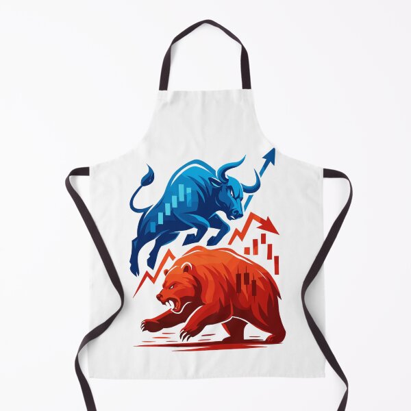 Item preview, Bull versus Bear Wall Street Stock Market Battle Stocks designed and sold by Pineapple-Tree.