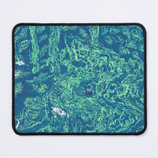 Item preview, illustrative path of peace blue and green glitched designed and sold by Aimzeescrazycreations.