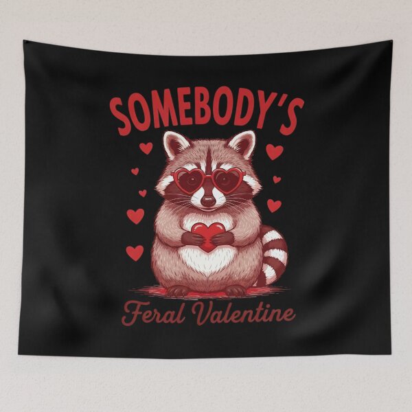 Item preview, Cute Savage Valentine Raccoon designed and sold by OlakunleOloroz.