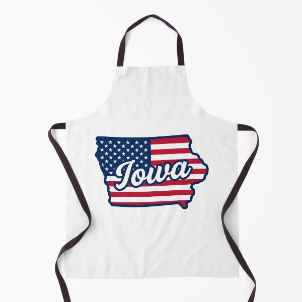 Item preview, Iowa State American Flag Outline – Patriotic Pride Script designed and sold by Paper Drip.