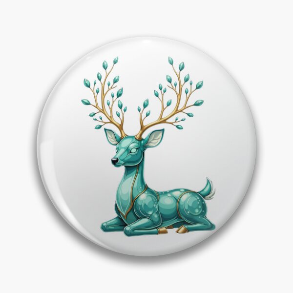 Item preview, Crystal Stag—Emerald Spirit designed and sold by KusshiArts.