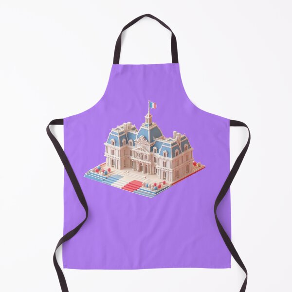 Item preview, Cute 3D Royal Palace Label – France Flag Minimal Art , designed and sold by PaintMeWorld.