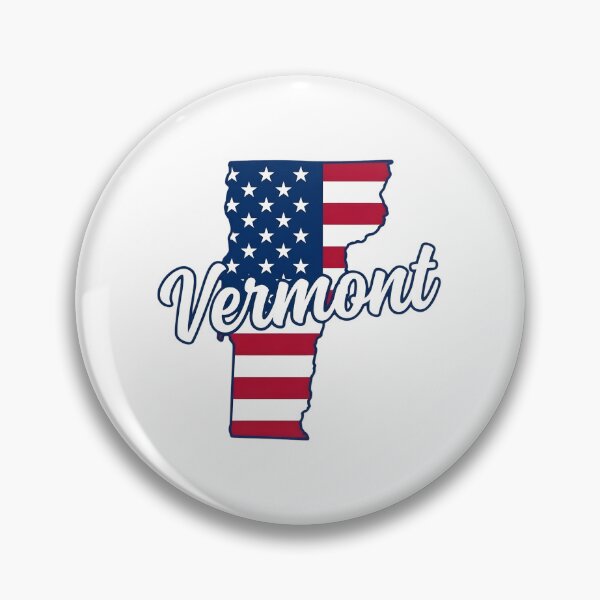 Item preview, Vermont State American Flag Outline – Patriotic Pride Script designed and sold by Paper Drip.