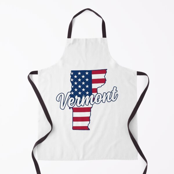 Item preview, Vermont State American Flag Outline – Patriotic Pride Script designed and sold by Paper Drip.