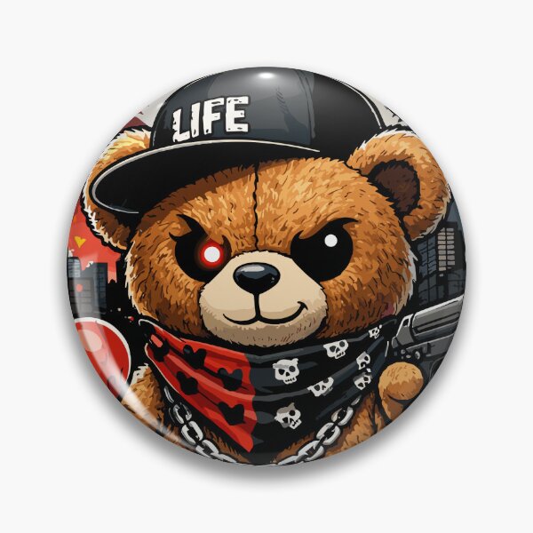 Item preview, Love & Hate Choose Your Side Teddy Bear Valentine's Day Dark designed and sold by Sitchko.
