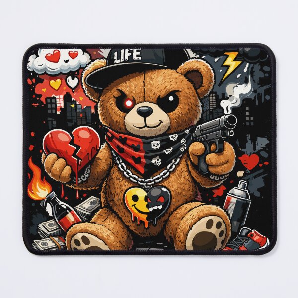 Item preview, Love & Hate Choose Your Side Teddy Bear Valentine's Day Dark designed and sold by Sitchko.