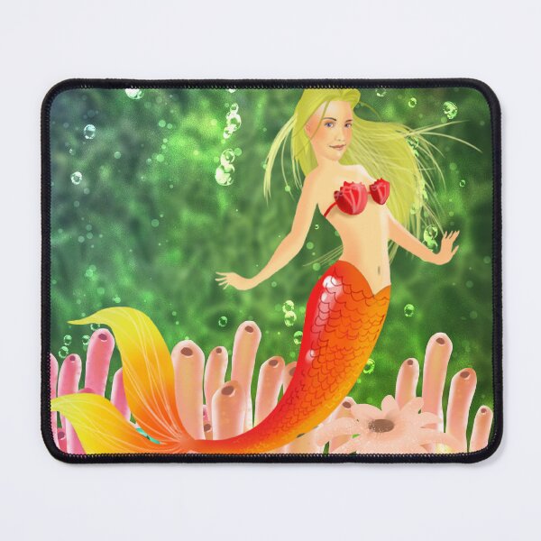 Item preview, Mermaid on Green designed and sold by Digital Attic 95.