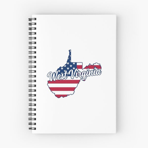 Item preview, West Virginia State American Flag Outline – Patriotic Pride Script designed and sold by Paper Drip.