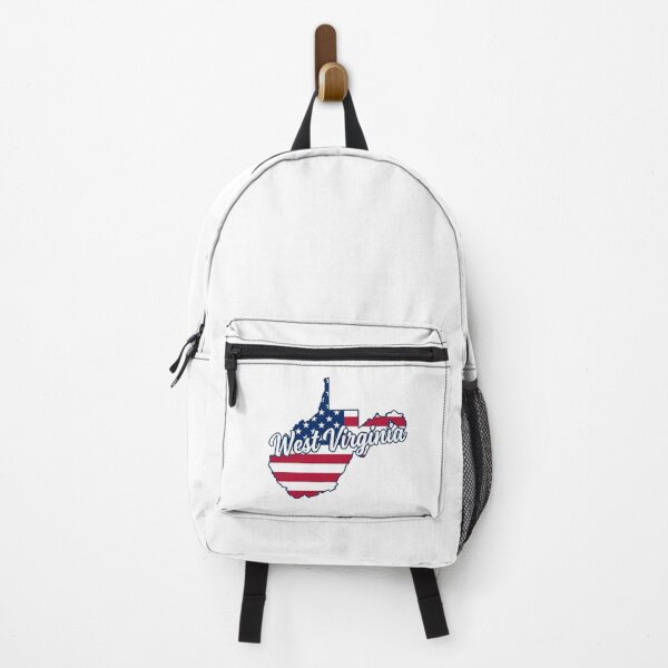 Item preview, West Virginia State American Flag Outline – Patriotic Pride Script designed and sold by Paper Drip.