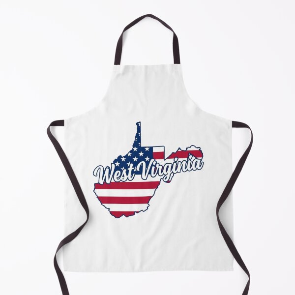 Item preview, West Virginia State American Flag Outline – Patriotic Pride Script designed and sold by Paper Drip.