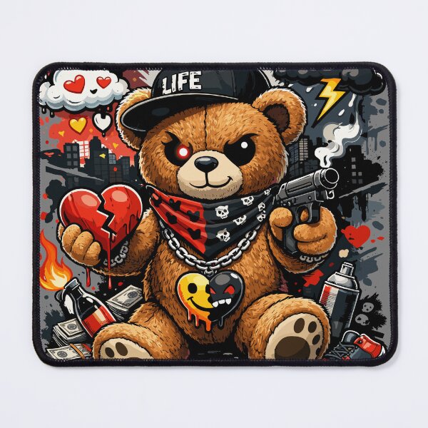 Item preview, Love & Hate Choose Your Side Teddy Bear Valentine's Day designed and sold by Sitchko.