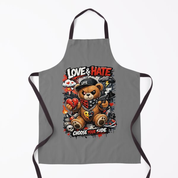 Item preview, Love & Hate Choose Your Side Teddy Bear Valentine's Day designed and sold by Sitchko.