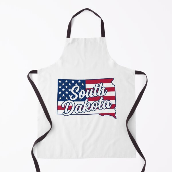 Item preview, South Dakota State American Flag Outline – Patriotic Pride Script designed and sold by Paper Drip.