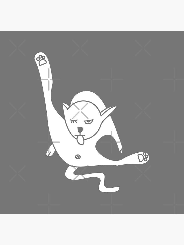 Thumbnail 4 of 4, Pillow, Rude Cat Cleans Itself designed and sold by oberdoofus.