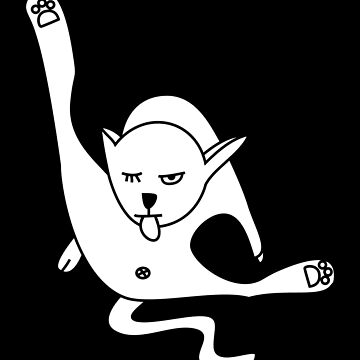 Artwork thumbnail, Rude Cat Cleans Itself by oberdoofus