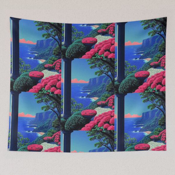 Item preview, Endless Summer Breeze – Retro Japanese Coastal Dream designed and sold by Bondira-Spono.