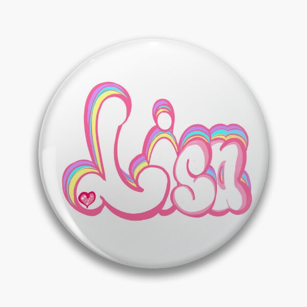 Item preview, Lisa popular girls and women first name in white with pastels. Personalized personalised customised name Lisa designed and sold by Artonmytee.
