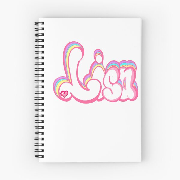 Item preview, Lisa popular girls and women first name in white with pastels. Personalized personalised customised name Lisa designed and sold by Artonmytee.