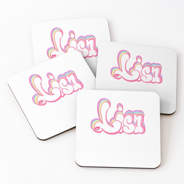 Item preview, Lisa popular girls and women first name in white with pastels. Personalized personalised customised name Lisa designed and sold by Artonmytee.
