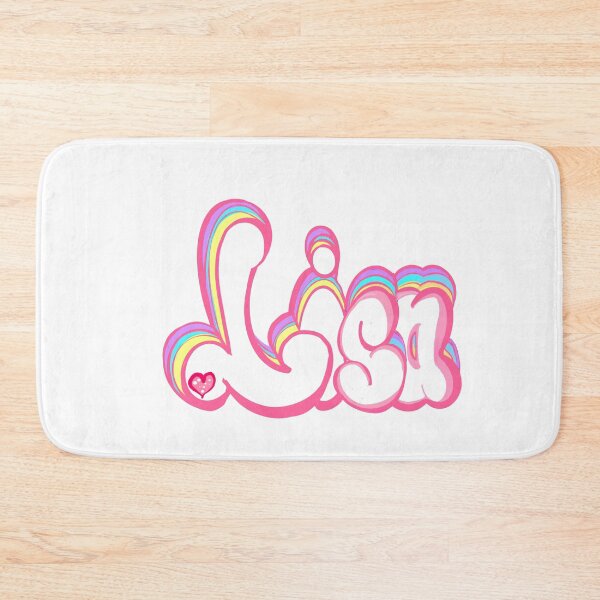 Item preview, Lisa popular girls and women first name in white with pastels. Personalized personalised customised name Lisa designed and sold by Artonmytee.