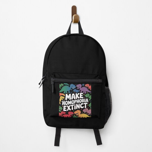 Item preview, Make Homophobia Extinct Dinosaur TRex Rainbow LGBT Gay Pride designed and sold by joyouartArt.