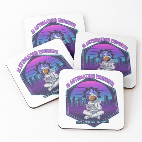 Item preview, AI Automation Engineer Astronaut - Synthwave Retro Tech designed and sold by Alta-store.