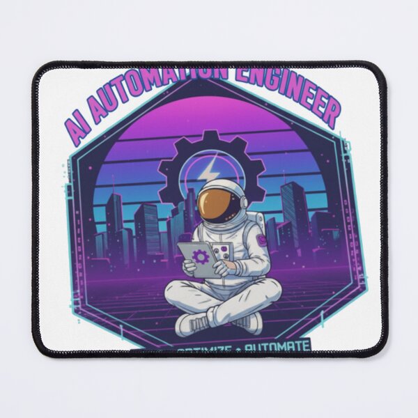 Item preview, AI Automation Engineer Astronaut - Synthwave Retro Tech designed and sold by Alta-store.