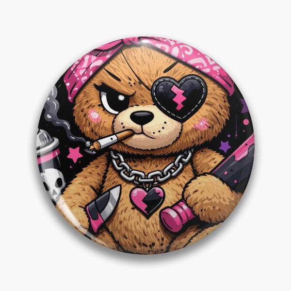 Item preview, Love & Hate Choose Your Side Teddy Bear Valentine's Day Dark designed and sold by Sitchko.