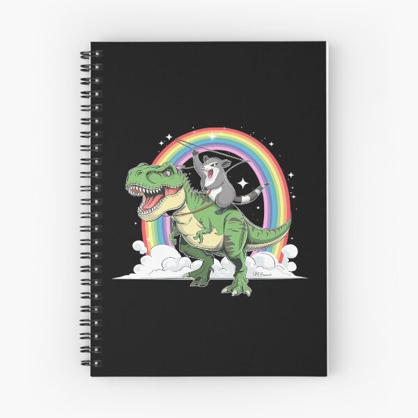 Item preview, Possum Opossum Riding Dinosaur T Rex Trash Garbage designed and sold by joyouartArt.