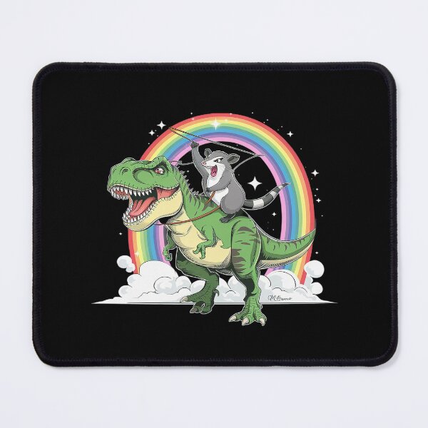 Item preview, Possum Opossum Riding Dinosaur T Rex Trash Garbage designed and sold by joyouartArt.