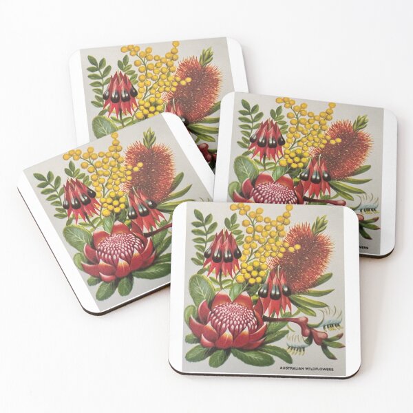 Item preview, Retro Australian Wildflowers designed and sold by gleroy.