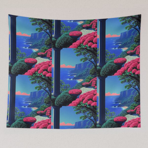 Item preview, Endless Summer Breeze – Retro Japanese Coastal Dream designed and sold by Bondira-Spono.