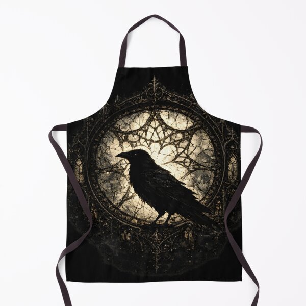 Item preview, Cathedral Raven – Gothic Stained Glass designed and sold by Mouraludia.