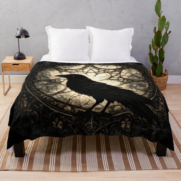 Item preview, Cathedral Raven – Gothic Stained Glass designed and sold by Mouraludia.