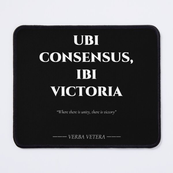 Item preview, Ubi Consensus Ibi Victoria – Latin Quote on Unity designed and sold by BrushRushX.
