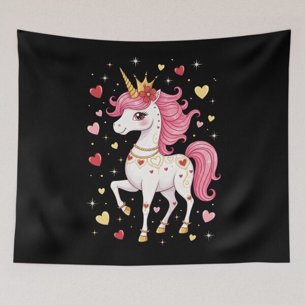Item preview, Cute Unicorn Heart Valentines Day Girls Kids Valentine designed and sold by OlakunleOloroz.
