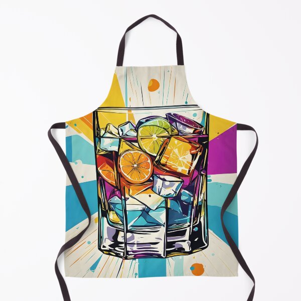 Item preview, Color Splash Cocktail – Modern Pop Art Drink Illustration designed and sold by The-Art-End.