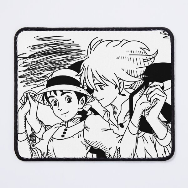 Item preview, howls moving castle designed and sold by Kama black&white.