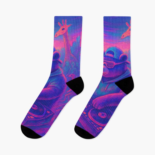 Item preview, Bear DJ Parade: Vaporwave Zoo Vibes designed and sold by LuxuryApparels.